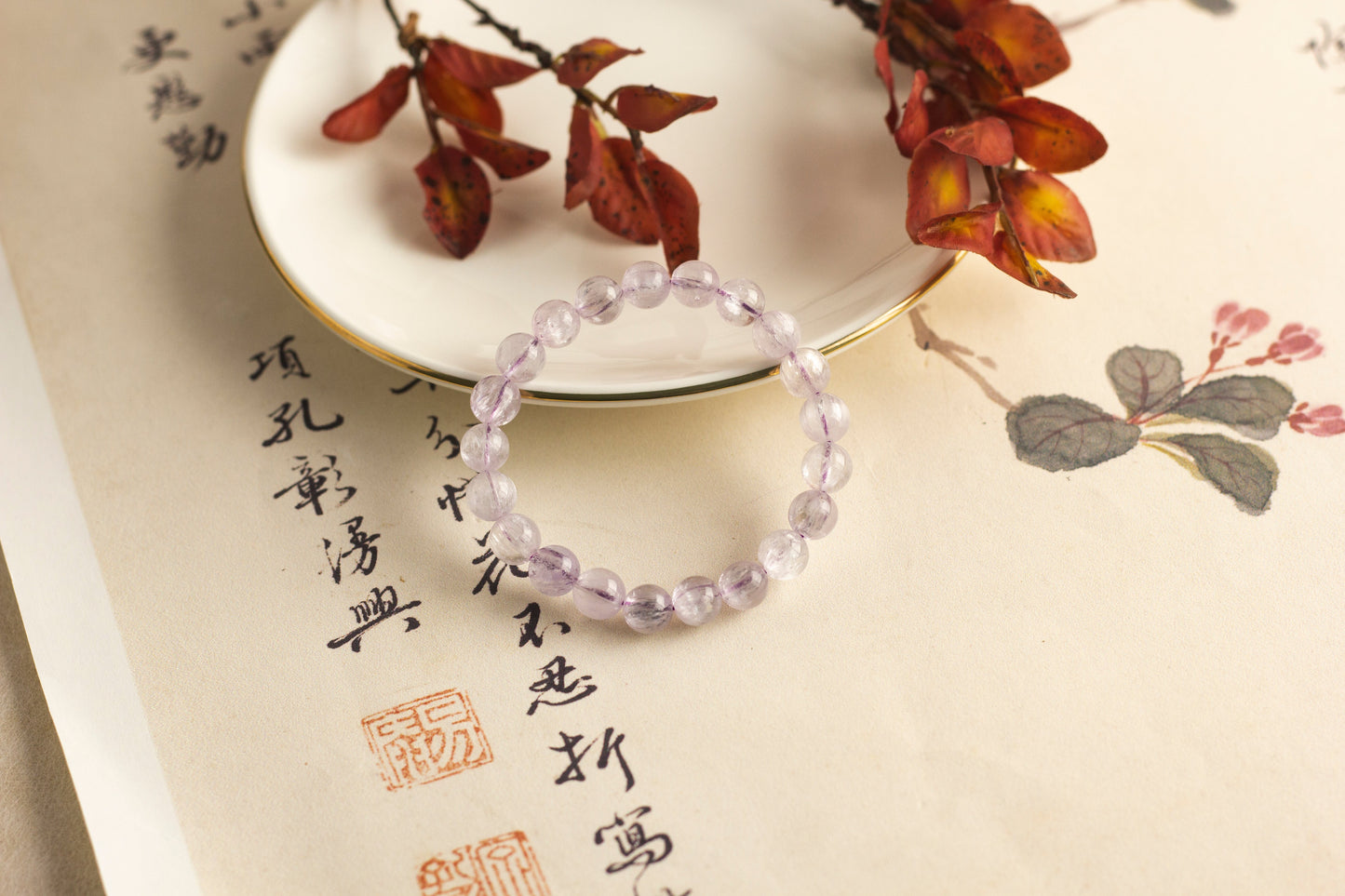 <You's jewelry>Exclusive custom brushed kunzite bracelet (8+)