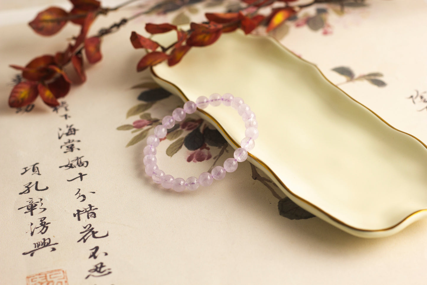 <You's jewelry>Exclusive custom brushed kunzite bracelet (7+)