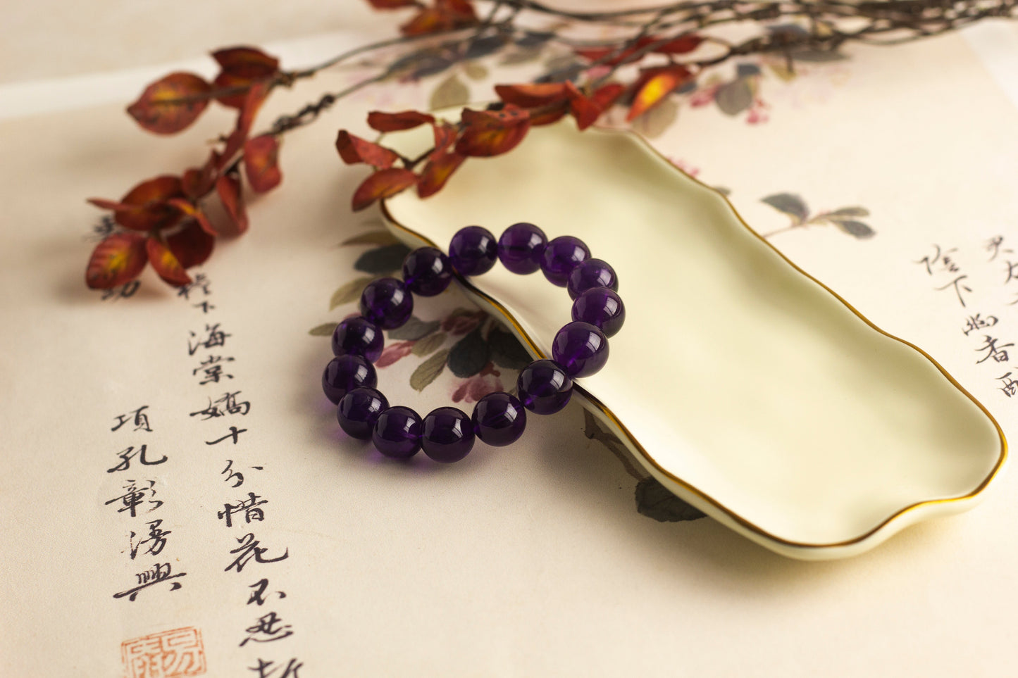 <You's jewelry>Exclusive customized amethyst bracelet (14+)