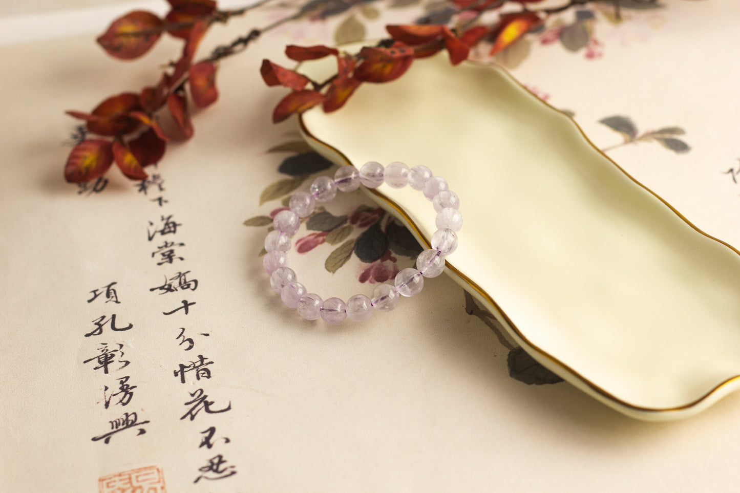 <You's jewelry>Exclusive custom brushed kunzite bracelet (8+)