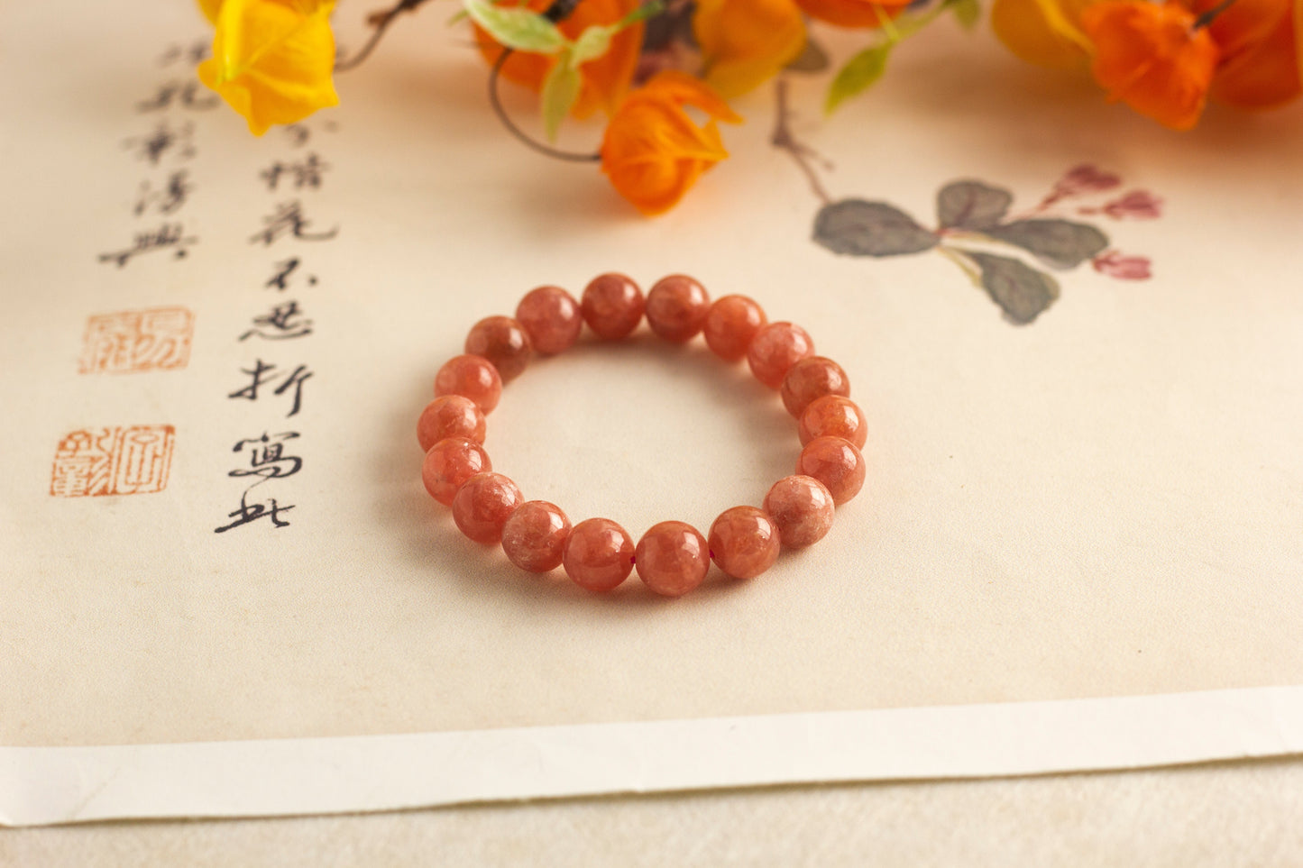 <You's jewelry>Exclusive customized rhodolite bracelet （11+）