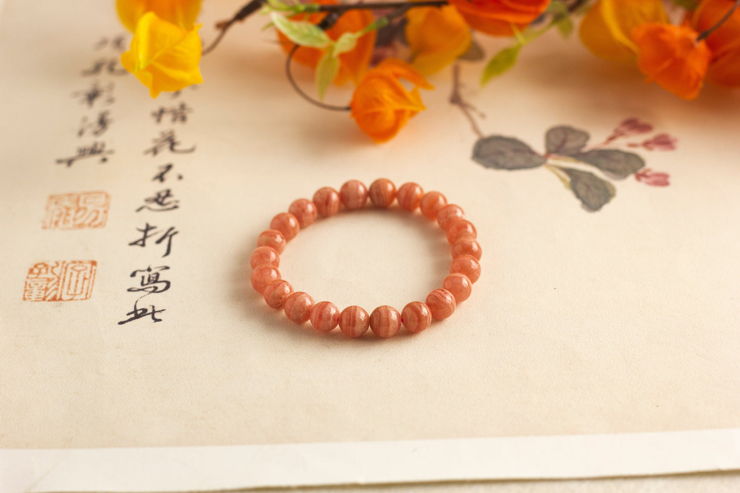 <You's jewelry>Exclusive customized rhodolite bracelet (8+)