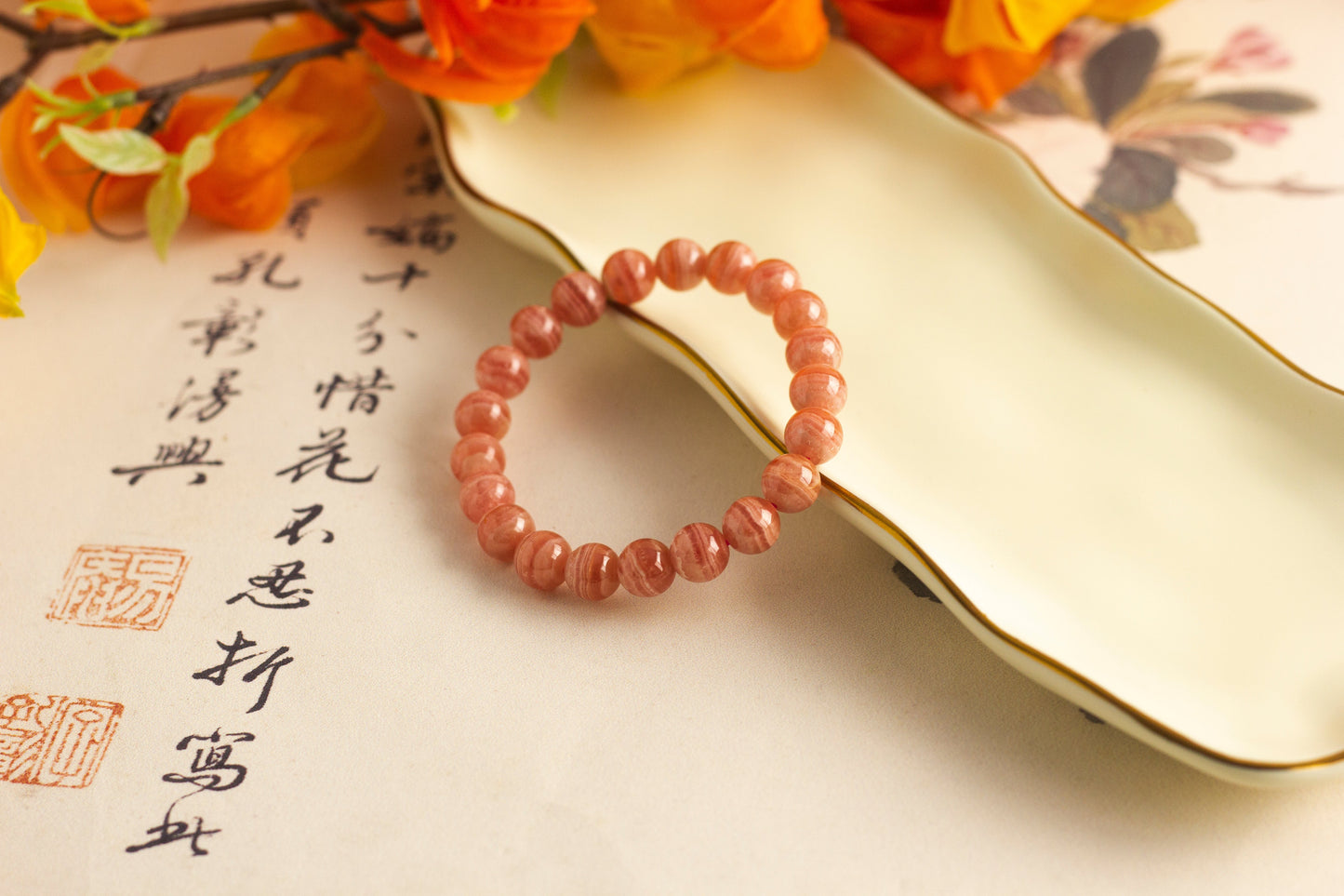 <You's jewelry>Exclusive customized rhodolite bracelet (9+)