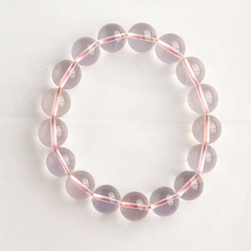 <You's jewelry>Exclusively customized six-pointed star rose quartz bracelet (11+)