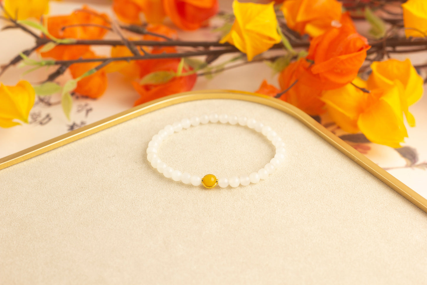 <You's jewelry>Exclusive customized 18K Hetian jade bracelet (5+)