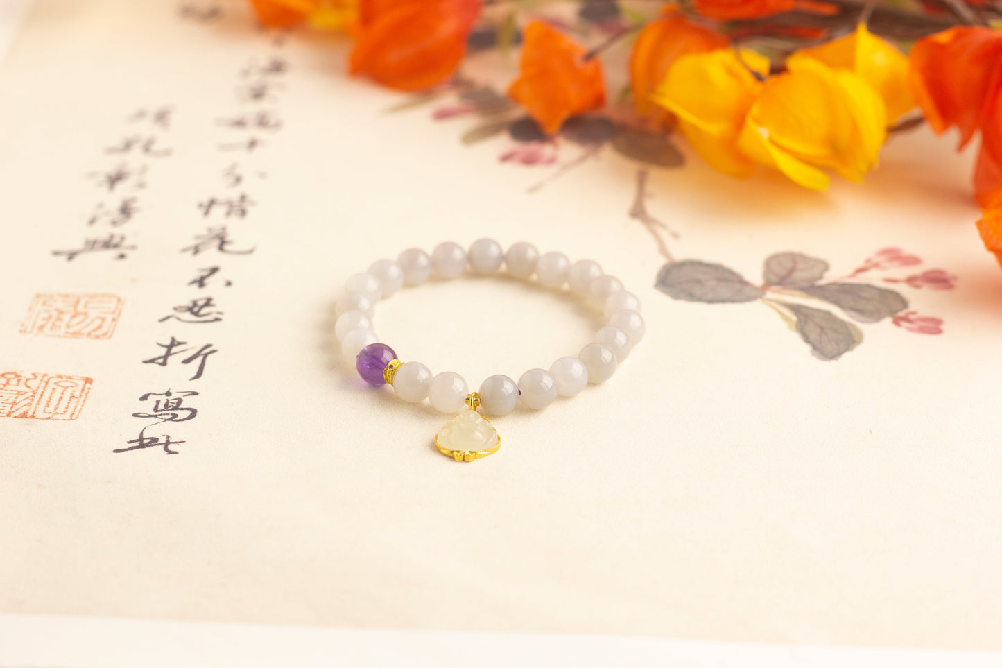 <You's jewelry>Exclusive customized Hetian jade bracelet (7+)