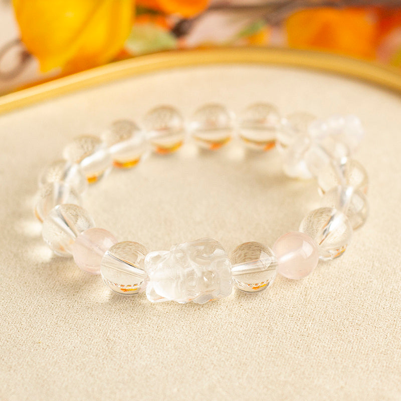 <You's jewelry>Exclusive customized white crystal bracelet (10+)