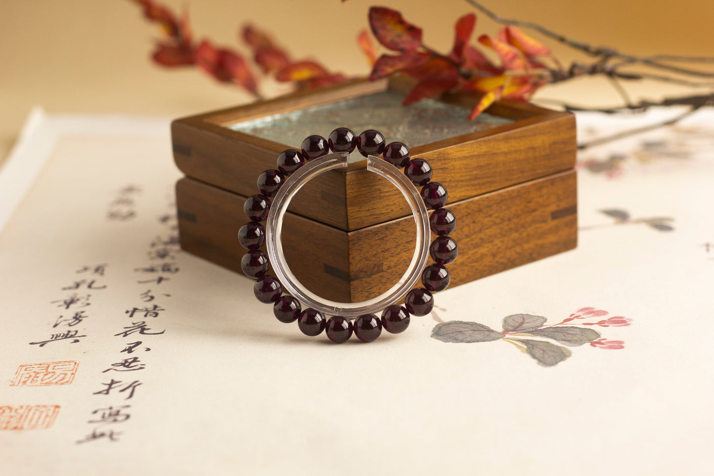 <You's jewelry>Exclusive customized garnet bracelet (9+)