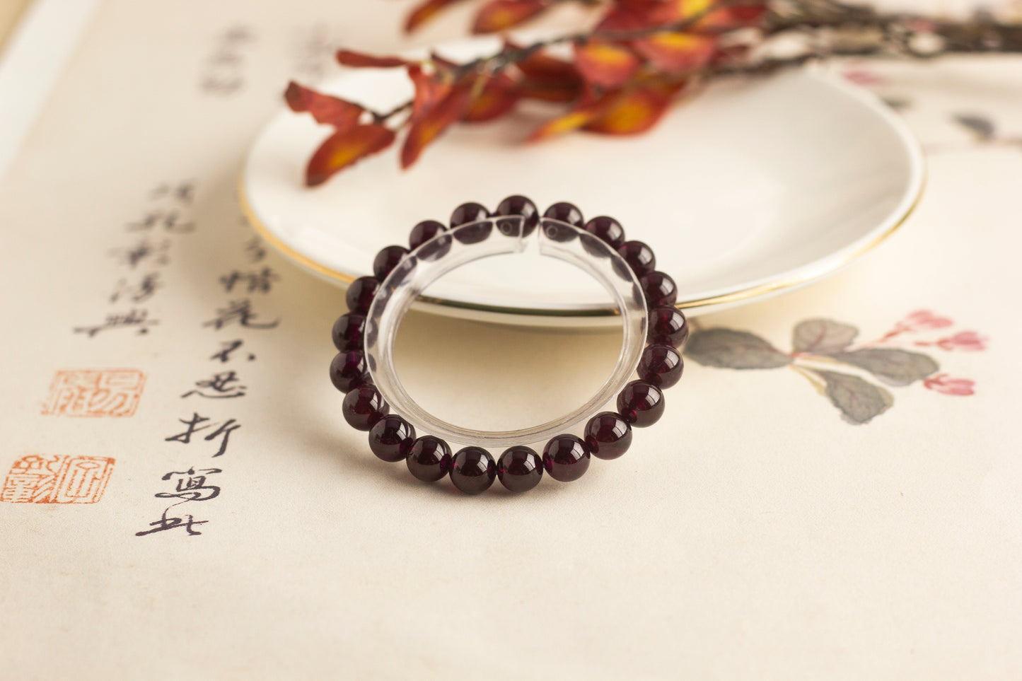 <You's jewelry>Exclusive customized garnet bracelet (9+)