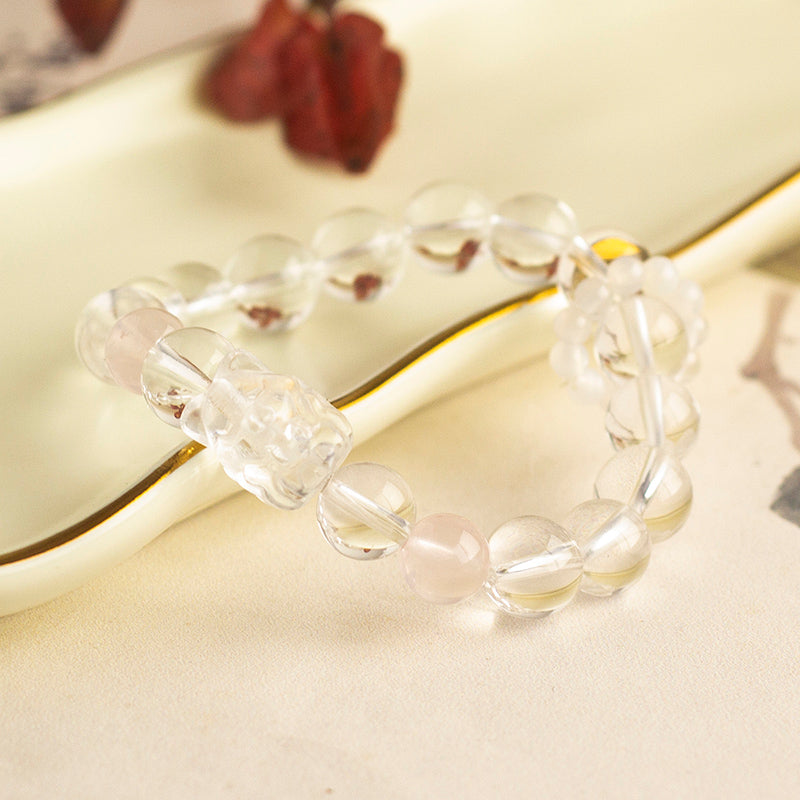 <You's jewelry>Exclusive customized white crystal bracelet (10+)