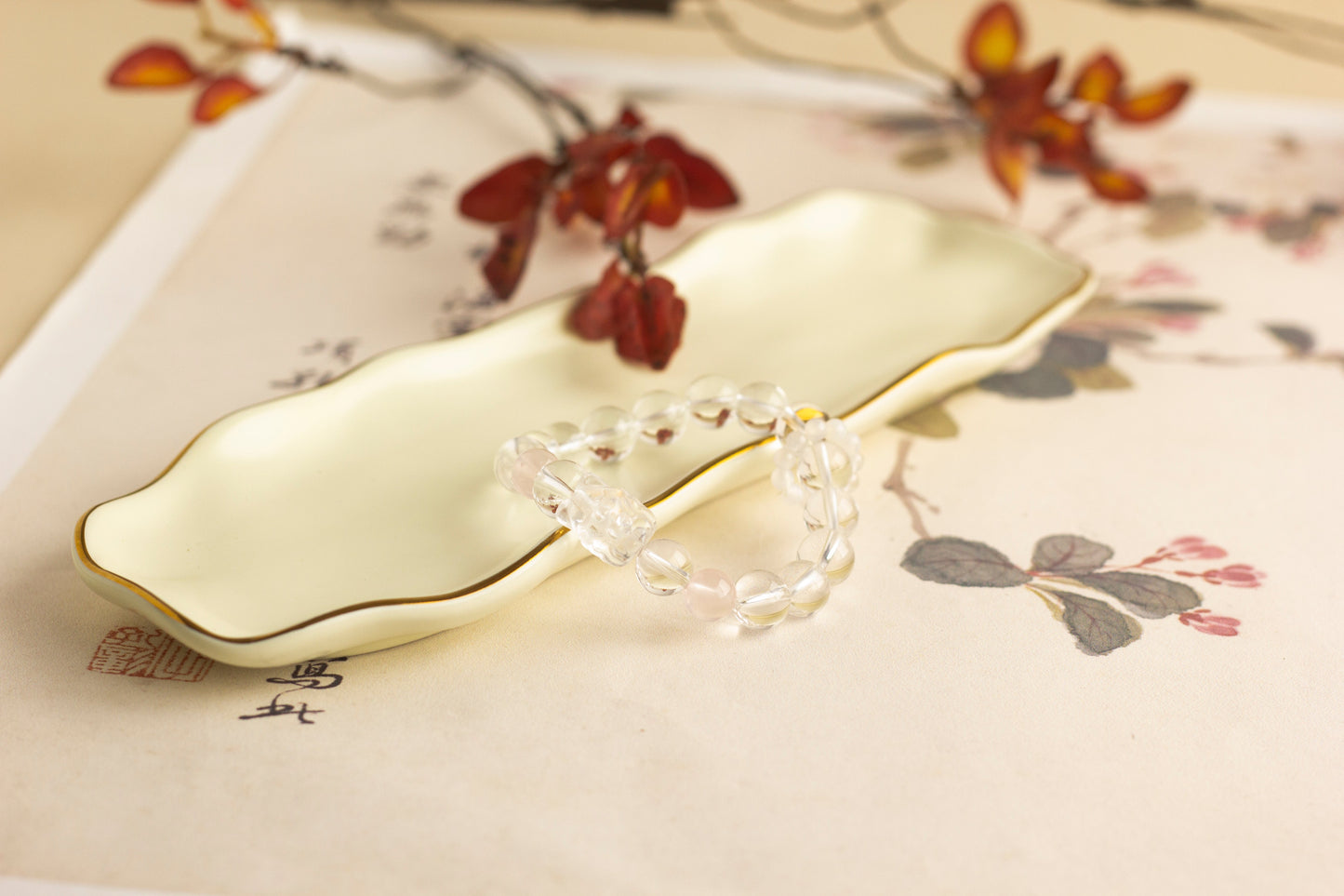 <You's jewelry>Exclusive customized white crystal bracelet (10+)