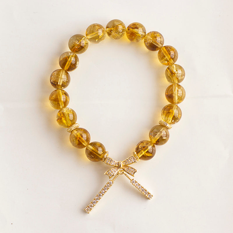 <You's jewelry>Exclusive customized yellow pagoda crystal bracelet (9+)