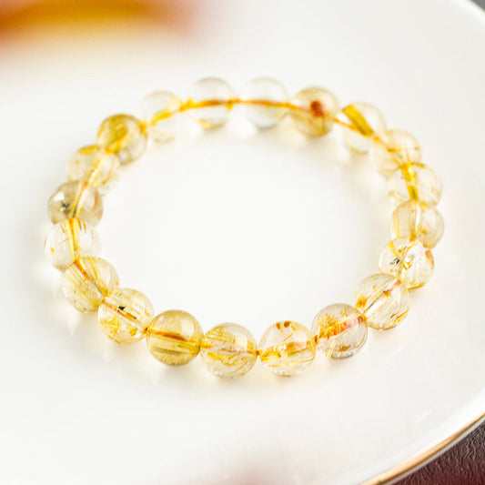 <You's jewelry>Exclusive customized golden crystal bracelet (9+)