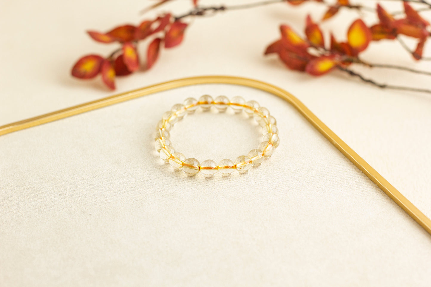 <You's jewelry>Exclusive customized golden crystal bracelet (8+)