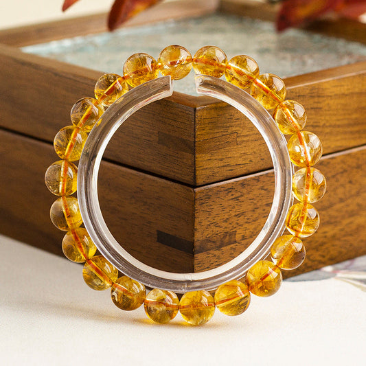 <You's jewelry>Exclusive customized yellow pagoda crystal bracelet (8+)