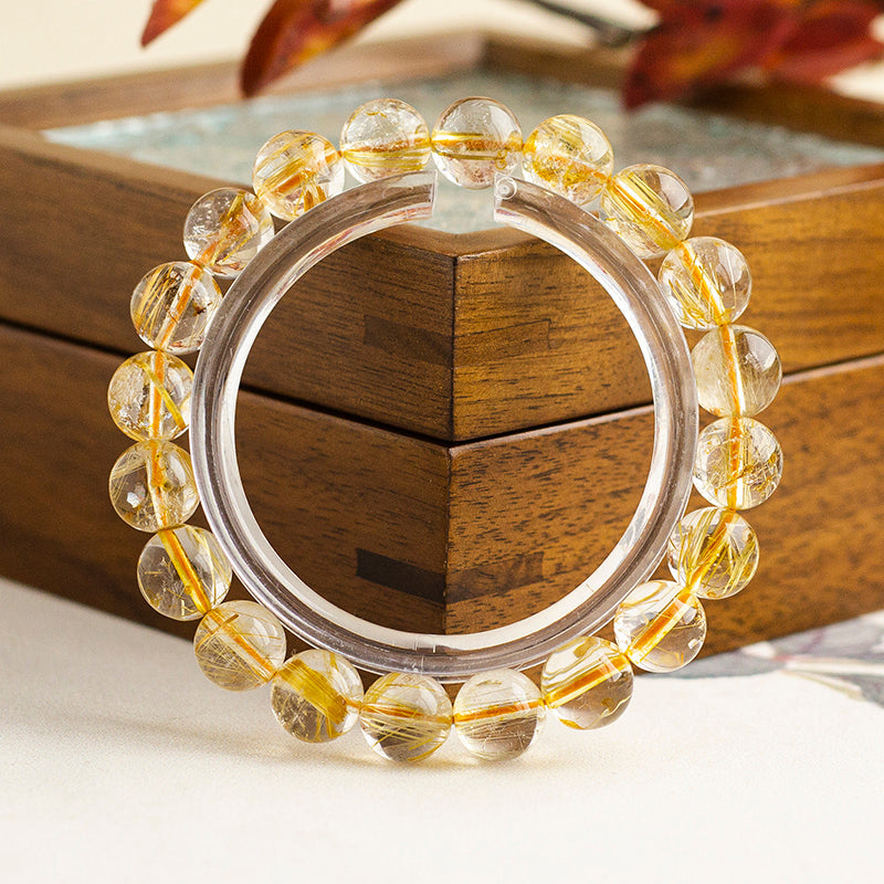 <You's jewelry>Exclusive customized golden crystal bracelet (9+)