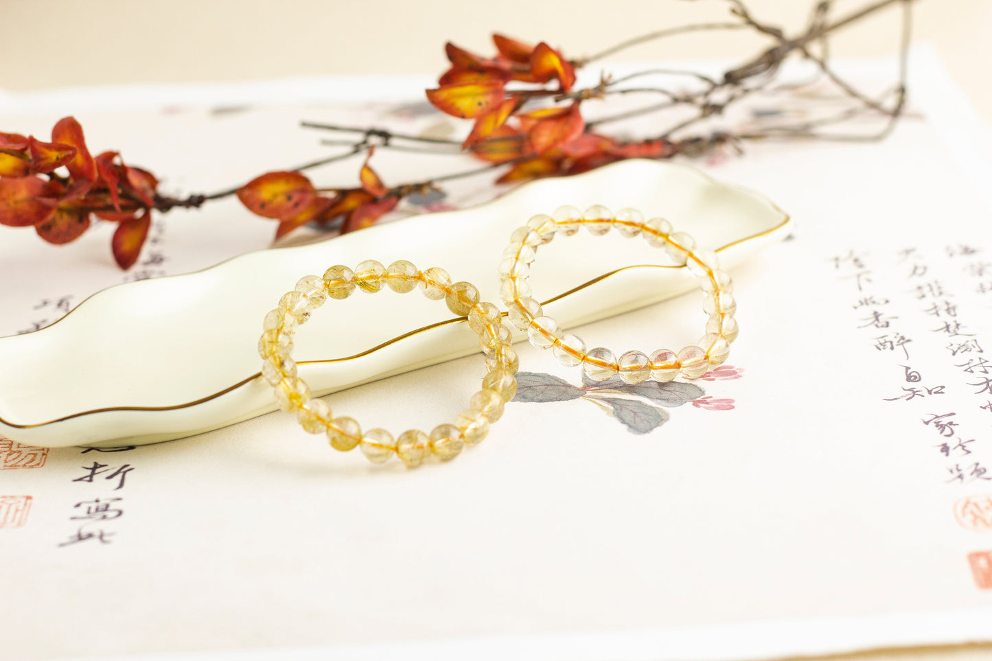 <You's jewelry>Exclusive customized golden crystal bracelet (8+)