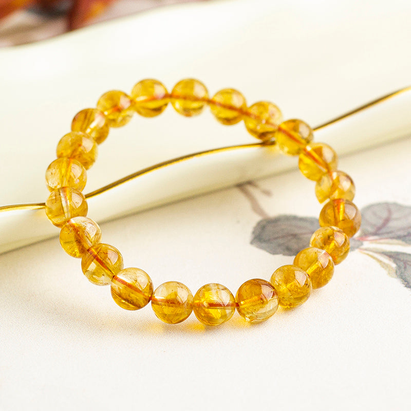 <You's jewelry>Exclusive customized yellow pagoda crystal bracelet (8+)