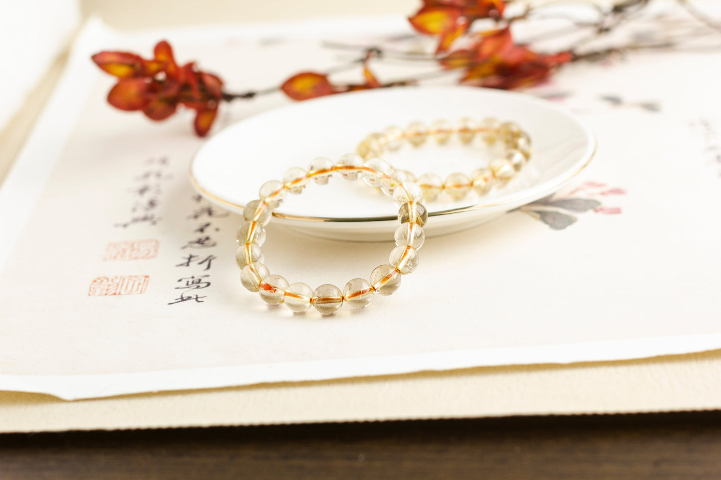 <You's jewelry>Exclusive customized golden crystal bracelet (10+)