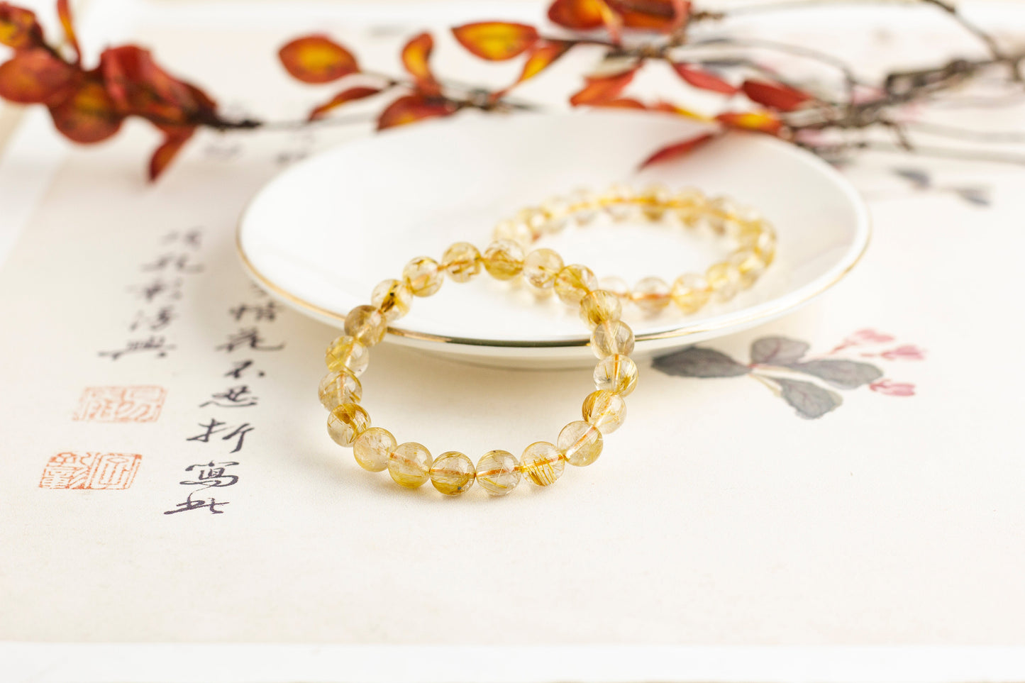 <You's jewelry>Exclusive customized golden crystal bracelet (9+)