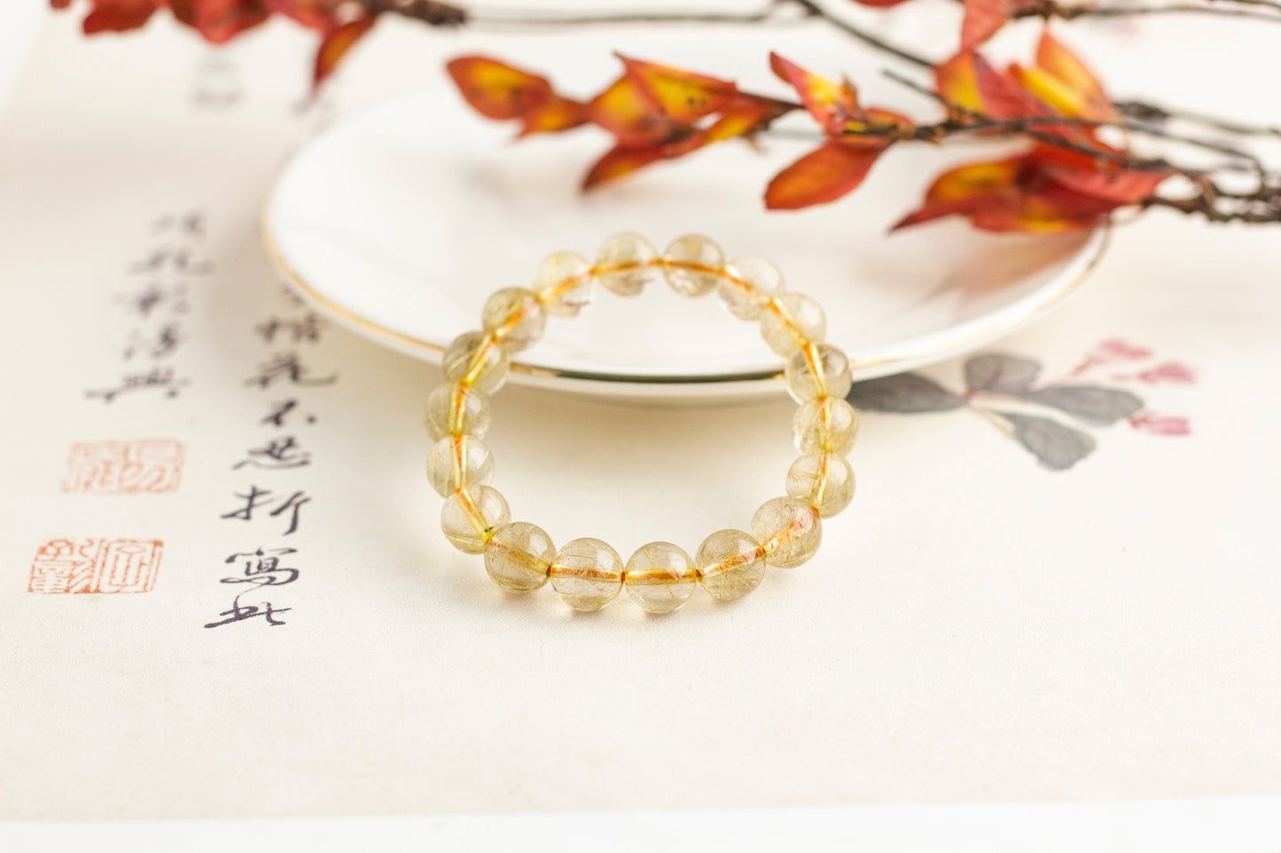 <You's jewelry>Exclusive customized golden crystal bracelet (11+)