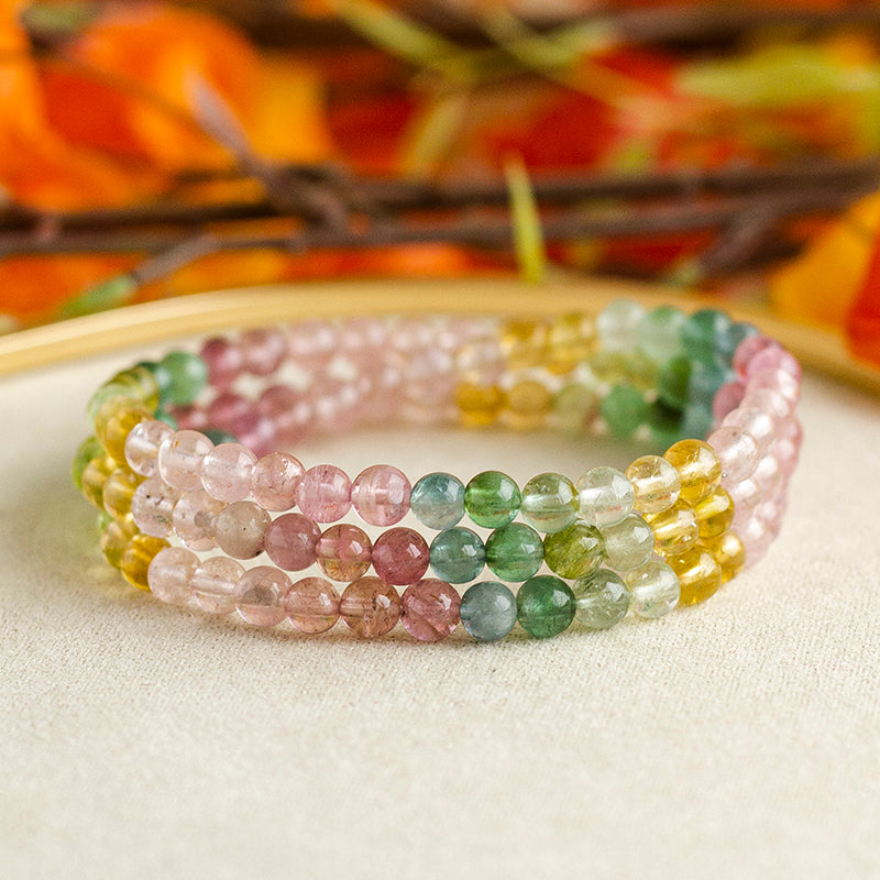 <You's jewelry>Exclusive customized tourmaline multi-ring bracelet (4+)