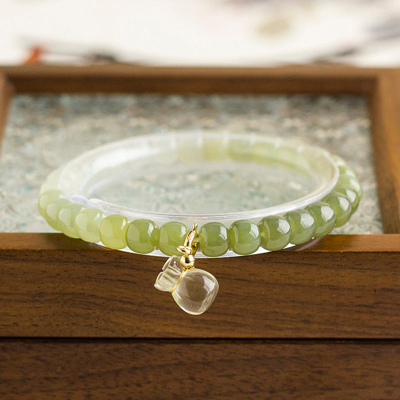 <You's jewelry>Exclusive customized Hetian jade bracelet (7+)