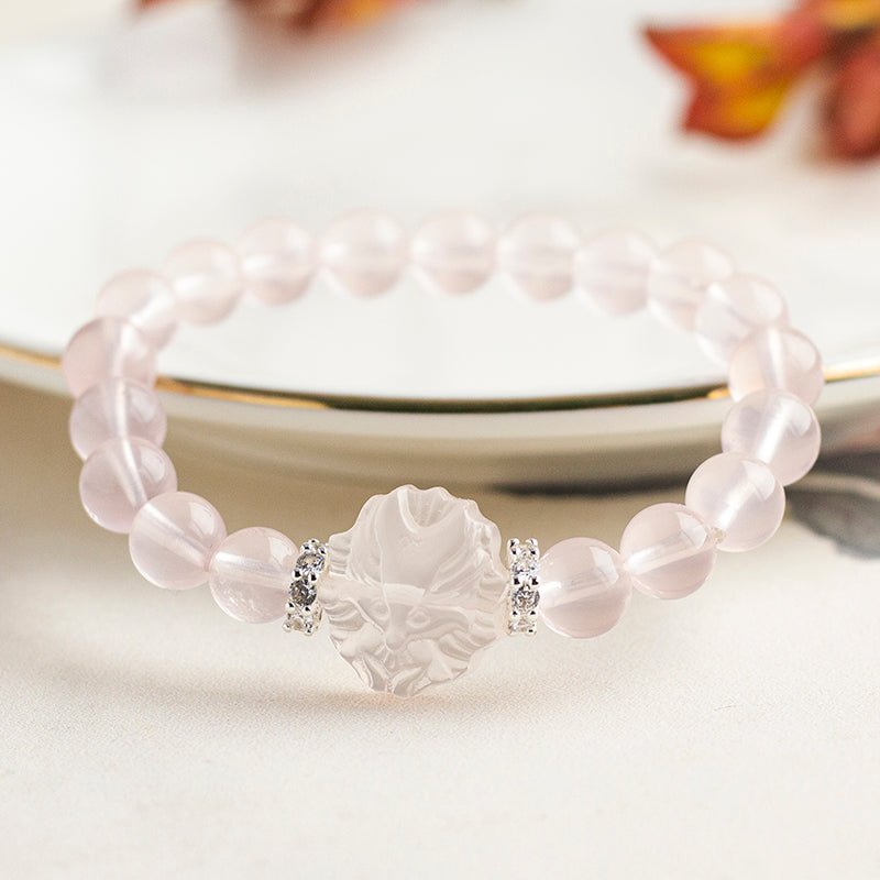 <You's jewelry>Exclusive customized rose quartz bracelet (8+)