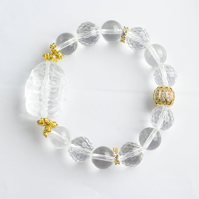 <You's jewelry>Exclusive customized white crystal bracelet (12+)