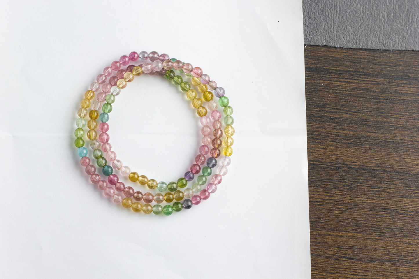 <You's jewelry>Exclusive customized tourmaline multi-ring bracelet (4+)