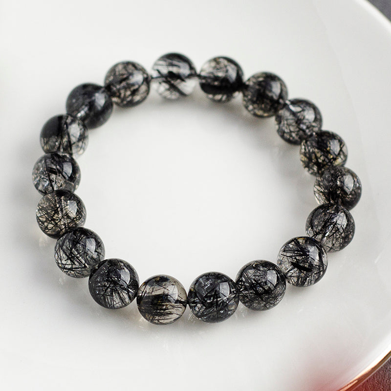 <You's jewelry>Exclusive customized black crystal bracelet (11+)