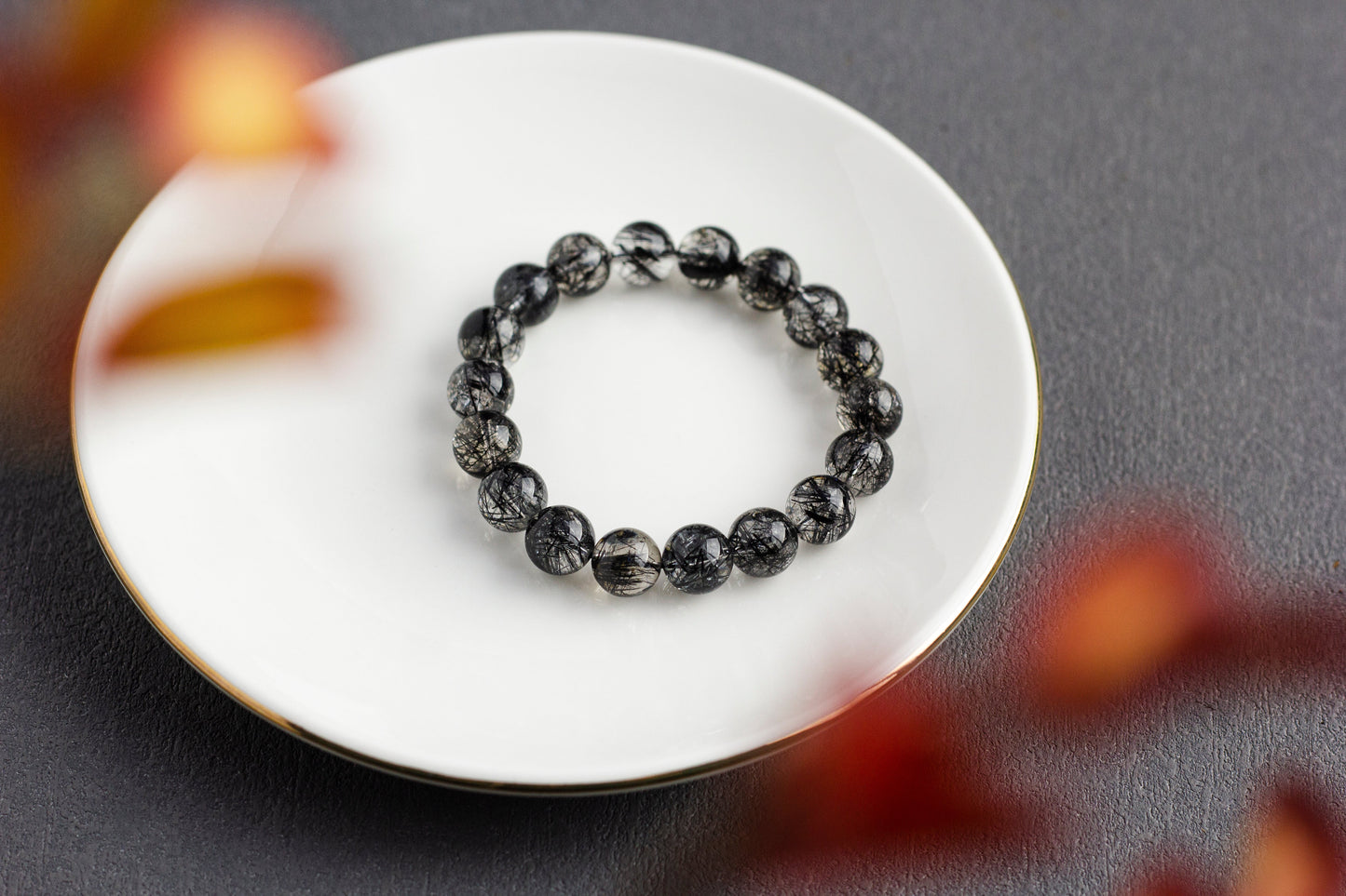 <You's jewelry>Exclusive customized black crystal bracelet (11+)