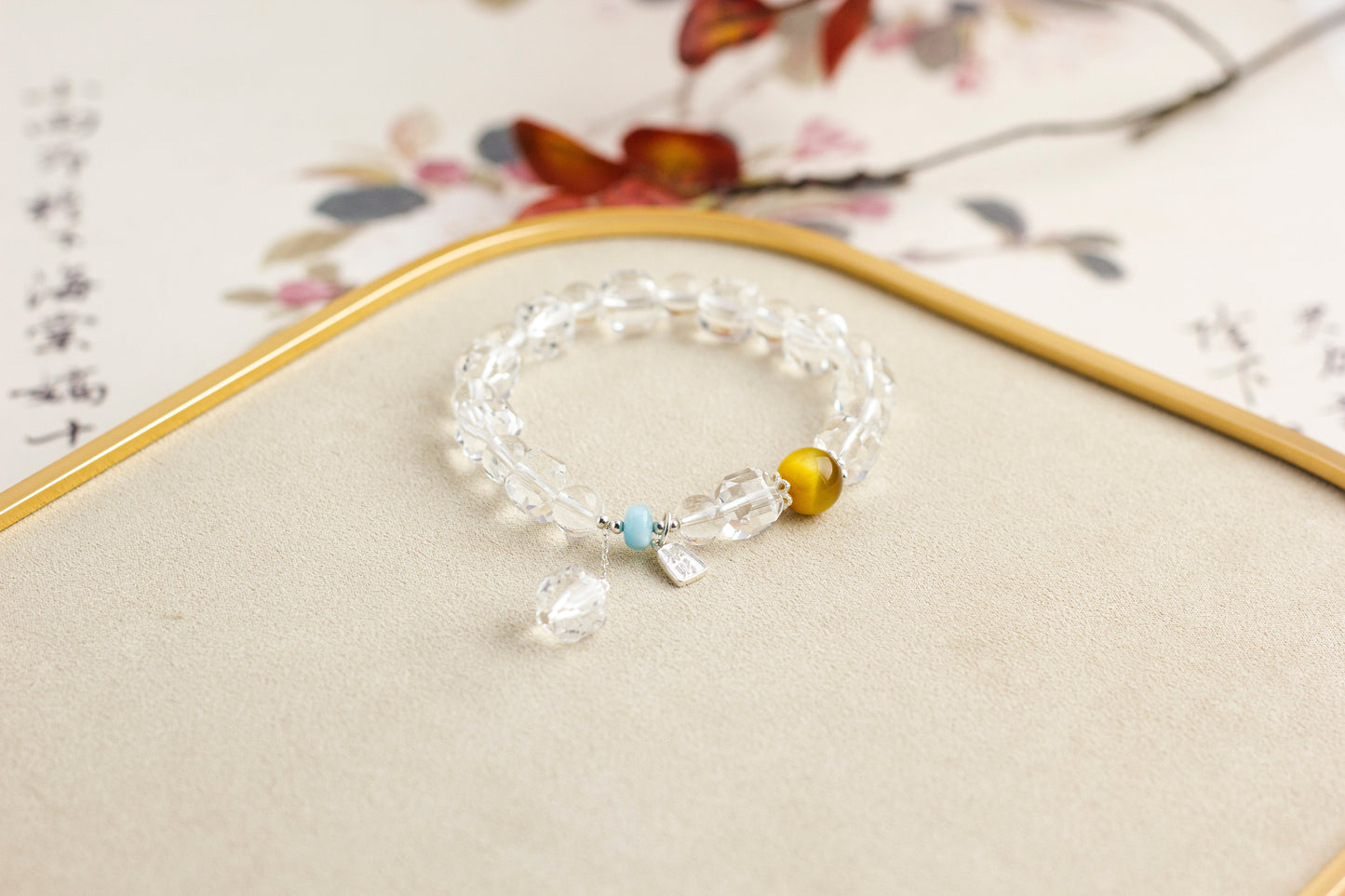 <You's jewelry>Exclusive customized white crystal bracelet (9+)