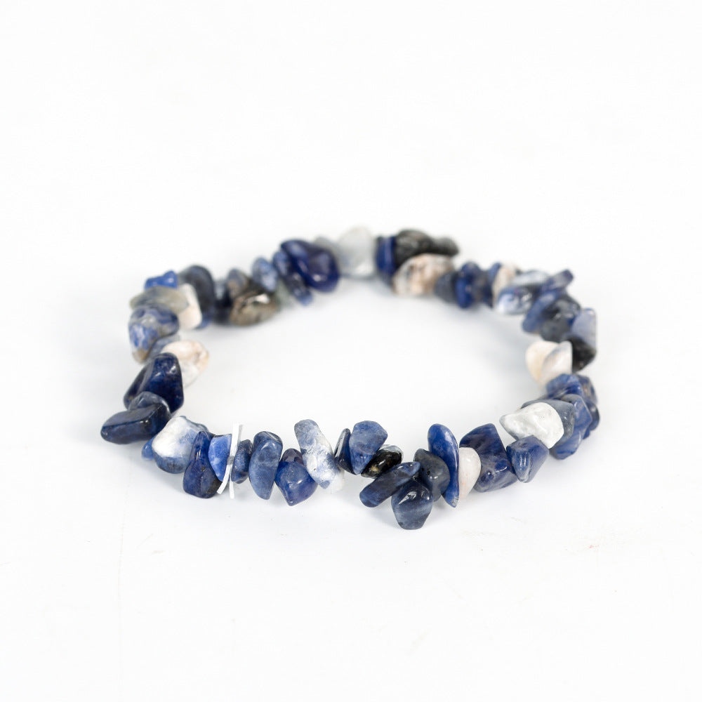 New hot selling natural crystal mixed irregular gravel bracelet for women handmade