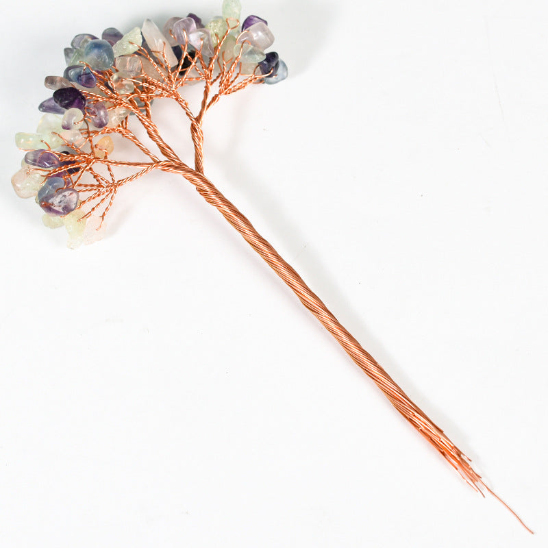 Crystal tree branch accessories, crystal tree ornaments, handicrafts, amethyst crystal tree, home office desk