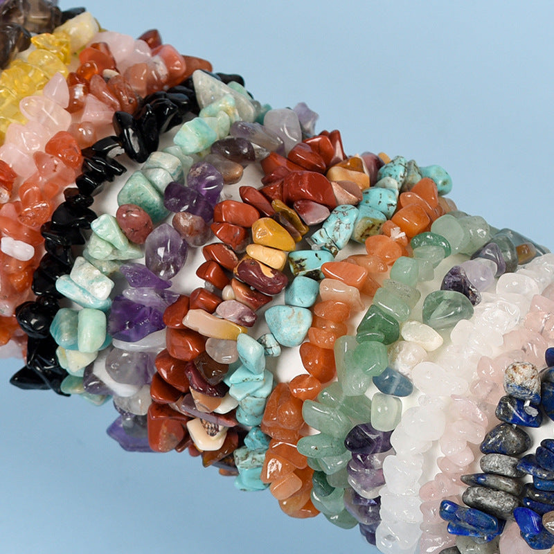 New hot selling natural crystal mixed irregular gravel bracelet for women handmade