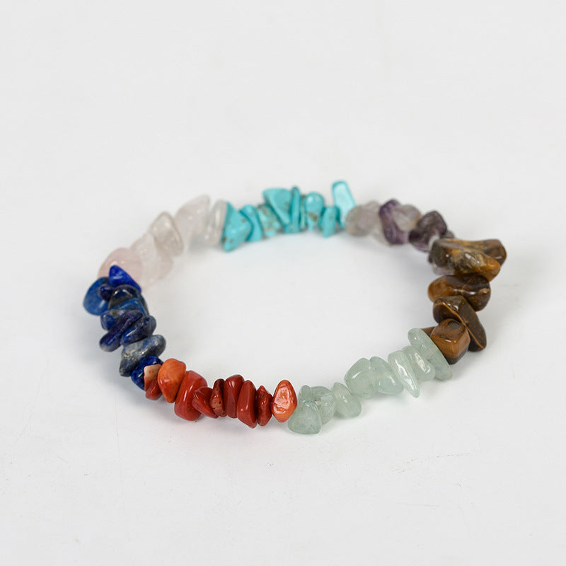 New hot selling natural crystal mixed irregular gravel bracelet for women handmade