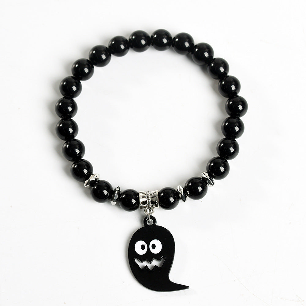 Christmas series black ghost crystal creative Christmas bracelet trendy high-end bracelet