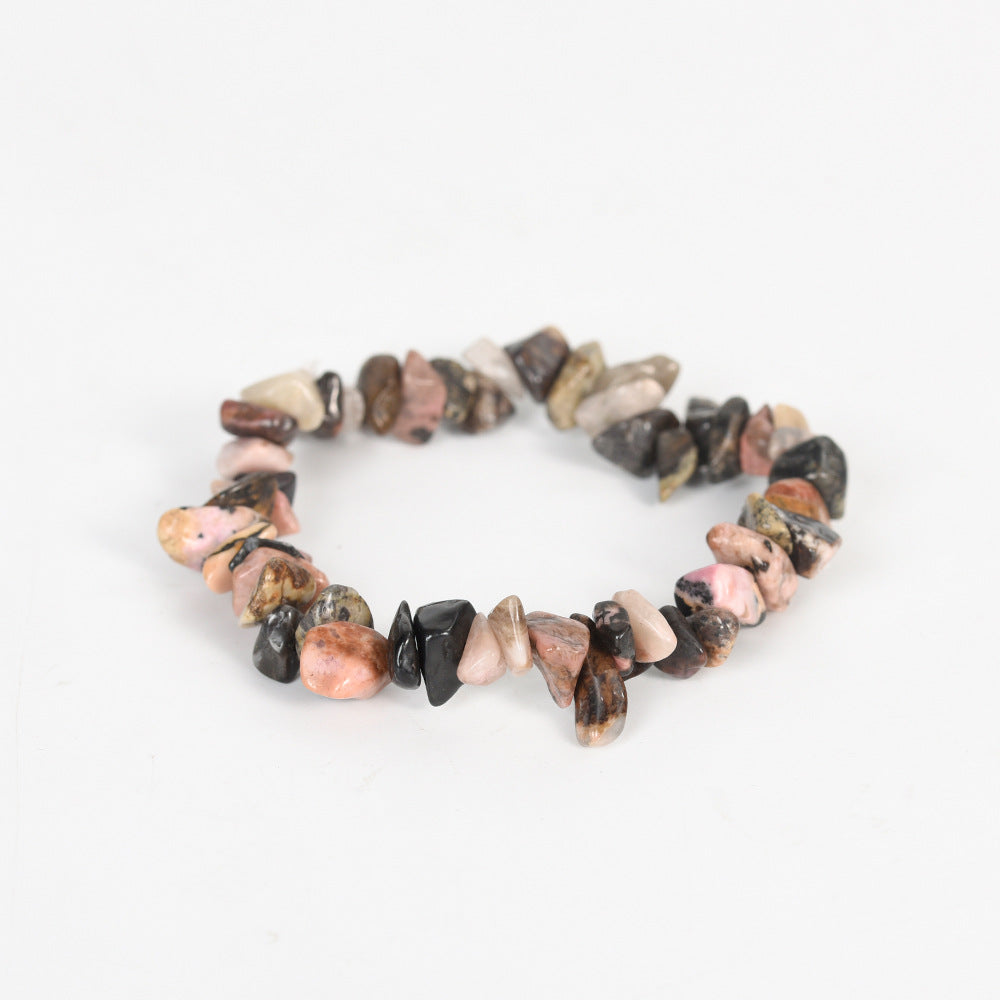 New hot selling natural crystal mixed irregular gravel bracelet for women handmade